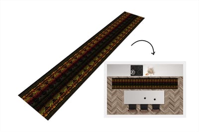 Keukenloper - Loper keuken - Afrika - Patronen - Abstract - 300x50 cm - Keukenloper vinyl