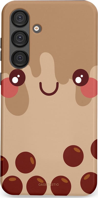 Casetastic Hoesje Geschikt voor Samsung S25 Plus - Stijlvolle Beschermende Duo-layer Case - Smeltende choco bolletjes