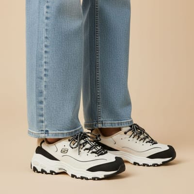 Skechers Skechers D'lites Retro Rewind Sneakers wit