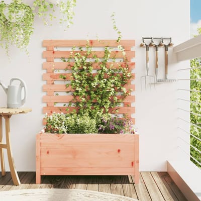 vidaXL - Plantenbak - met - rek - 79x39,5x114 - cm - massief - douglashout