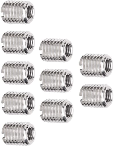 Dailygoods - M10X1.5 naar M6X1.0 Binnendraad Adapter - Schroefdraadreparatie - 10 Stuks - Verminderen - Geschikt voor Diverse Toepassingen