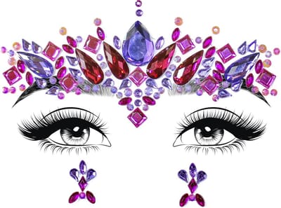 Elektra face jewels sticker