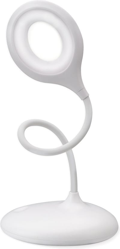 Qware Office - Flexible Desk Light - Led lamp - Toronto 39 cm - Bureaulamp - Wit - Dimbaar