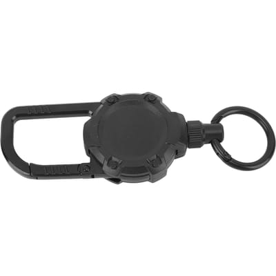 Porte-clés Rétractable Magnétique Fil d'Acier Inoxydable Boucle Facile à Tirer Mousqueton Porte-clés Vert Olive noir