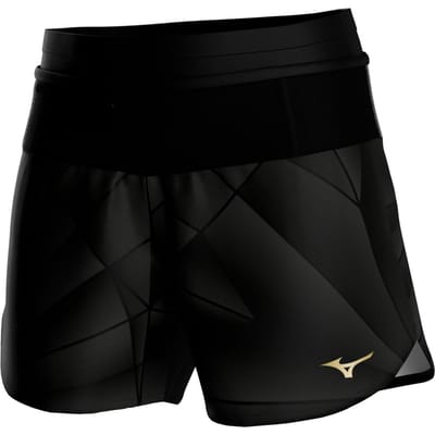 Mizuno Active Graphic Multi Pocket 4in Hardloopshorts Dames