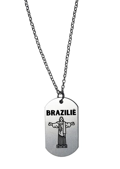 Akyol - brazilië ketting - Piloot - brazilië cadeau - beste land - leuk cadeau voor je vriend om te geven