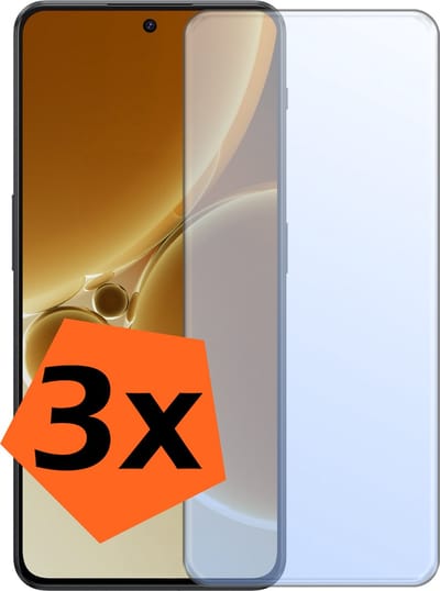 Screenprotector - 3 Stuks - Geschikt voor OnePlus Nord 3 - Extra Sterk - Gehard Glas - Beschermglas - Tempered Glass - Screen Protector