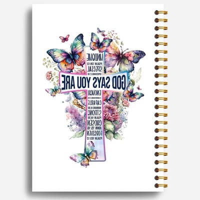 Ringband schrift - Notitieboek - Studie en kantoor - Vlinder thema - 80 pagina's - Sectie 12