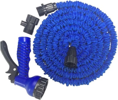 Tuinslang Uittrekbaar - Flexibele Slang - Tuin Besproeien - Verdraait Niet - Tot 70 Meter - Blauw