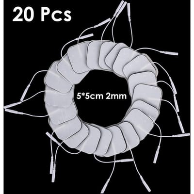 Herbruikbare 4x4cm 5x5cm Tens Elektrodepads Zelfklevende Gel Voor Digitale Therapie Massager 2.0mm