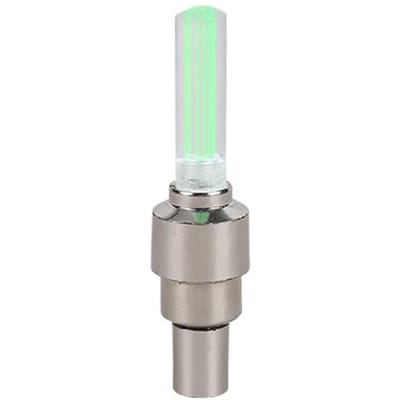 Phare avant de bicyclette YWEI - LED néon pour rayons de vélo - éclairage arrière de roue de moto - vert vert