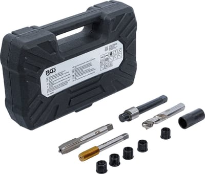 BGS olieverversingsdraadreparatieset voor aluminium oliecarters M12 x 1,75 - 74243