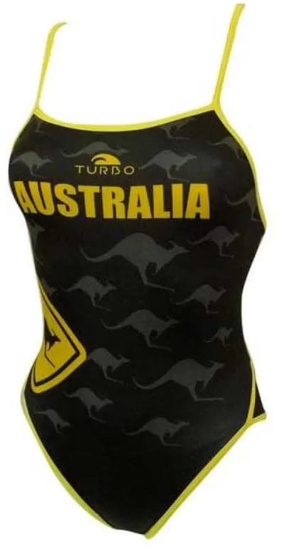 Turbo Australia Kangaroo Signal Zwemkleding Zwart S Vrouw