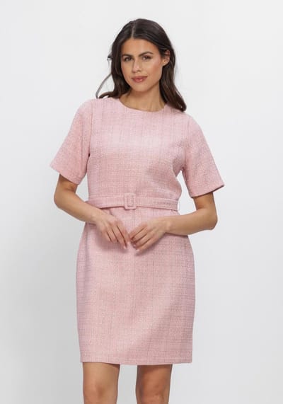 Freebird F-wv-boucle-gold-26-1 Dames - Jurk - Roze - Maat XL