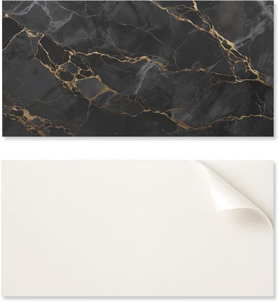 Decoratief zelfklevend vinylpaneel - voor hal 100x50 cm Elegant marmer met aderen