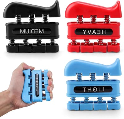 Handkracht Trainer Set van 3 Stukken - Hoogwaardige Grip Trainer voor Musici, Klimmers en Fysiotherapie - Verbeter Je Handsterkte en Vingerkracht