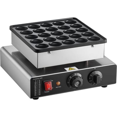 25PCS Mini Machine à Pancakes Commerciale Électrique Dutch Baker Grill à Poffertjes