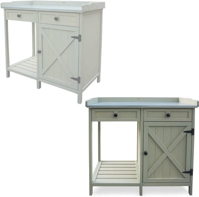 CLVP® Tuinwerktafel - Buitenwerkbank - Tuinwerkbank - Grijs