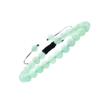 Aramat Jewels | Armbanden | Verstelbare Armband Met Groene Aventurijn | | | |6mm | Metaal | Volwassenen | Verkleurd niet