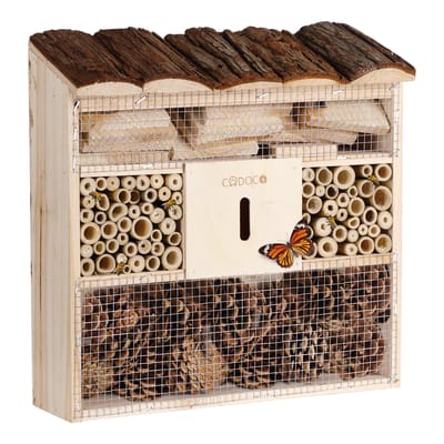 Cadoca Insectenhotel nestkastje 30,5x9,5x31cm