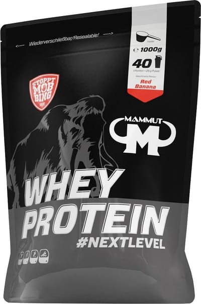 Mammut Whey Protein (1000g) Red Banana - Eiwitten - Wei-eiwit concentraat