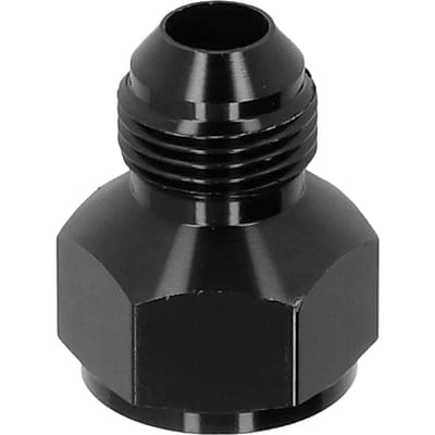 Pijp Verloopstuk Adapter Recht AN10 Vrouwelijk naar AN8 Mannelijk Aluminium Legering Zwart Fitting