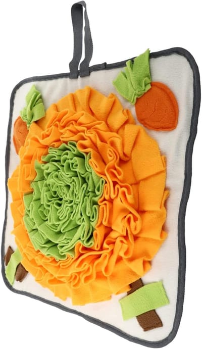 Honden Snuffelmat - Voedselpuzzel - Hond Trainen - Stimuleert Natuurlijk Gedrag - 50 x 50 cm - Multicolor