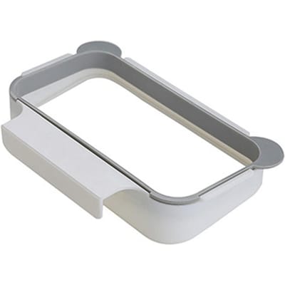 Afvalzakhouder Rek Multifunctioneel Rugontwerp Schattige Hangende Afvalzakhouder voor Keuken white