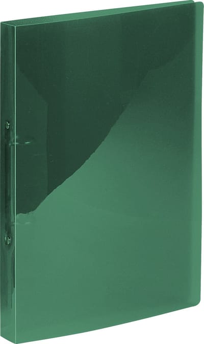 Kangaro ringband - A4 - 2-rings - PP - rugbreedte 16mm - transparant groen