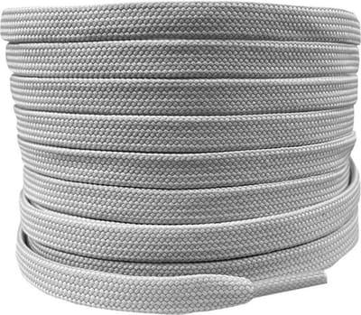 Schoenveters - Veters - Sneakerveters - Sportschoenen - Plat - Grijs - Veterlengte 90 cm