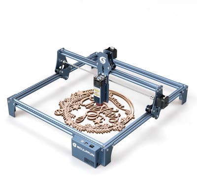 Sculpfun S9 Laser Graveermachine -5.5 W Laservermogen - 410*415mm Werkgebied - 0.06mm Laser Focus - Snel te monteren ontwerp - Blauw