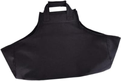 Brandhout Tas - Houtopberger Drager - Open Haard Vervoer - Scheurvast Oxford Doek - 52x18x18 cm - Zwart