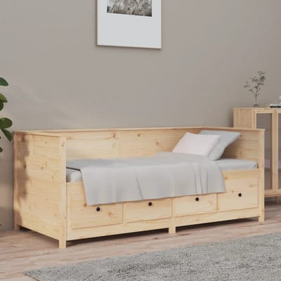 vidaXL - Slaapbank - zonder - matras - 90x190 - cm - massief - grenenhout