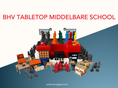 BHV Tabletop Middelbare School - Oefenset voor BHV training, ontruiming en calamiteitenoefeningen op school