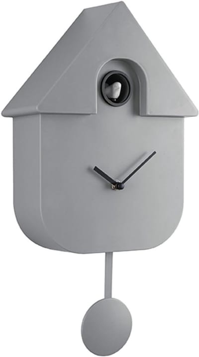 YOR® Koekoeksklok Modern - Klok - Uurwerk - Uniek Zwart- Grijs - 40cm x 9cm x 23cm