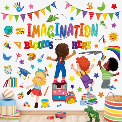 Dailygoods- Muursticker Inspirerende Citaten - Muurstickers Kinderen - Wanddecoratie Slaapkamer - Wanddecoratie School - Zelfklevend - Eenvoudig aan te brengen