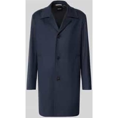 Relaxed fit lange jas met reverskraag, model 'CLARK'