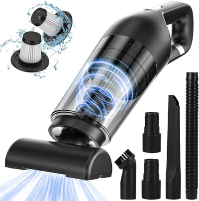 Handstofzuiger Draadloos - Nat en Droog - 9000PA - HEPA Filter - Oplaadbaar - Voor Auto en Huis