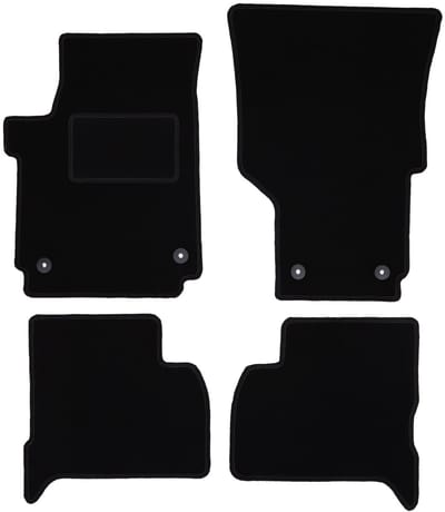 Zwarte veloursmatten voor: Volkswagen Amarok pick-up (2010-)