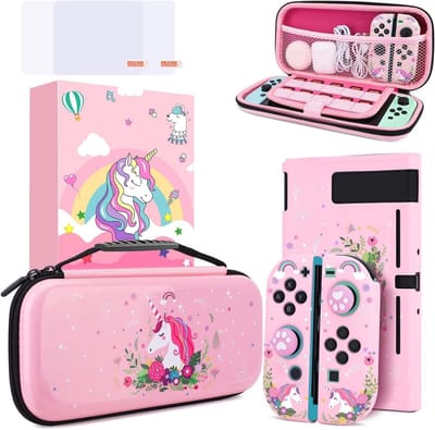 Unicorn Switch Opbergzak voor Nintendo Switch Console - Ideaal voor Bescherming en Transport van Accessoires