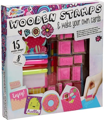 Houten Stempelset met Kaarten