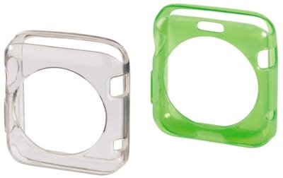 Hama Crystal cover set Apple Watch 42mm transpar&groen
