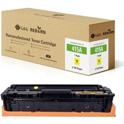 G&G Toner vervangt HP 415A Compatibel Geel 2100 bladzijden Reborn remanufactured 21271