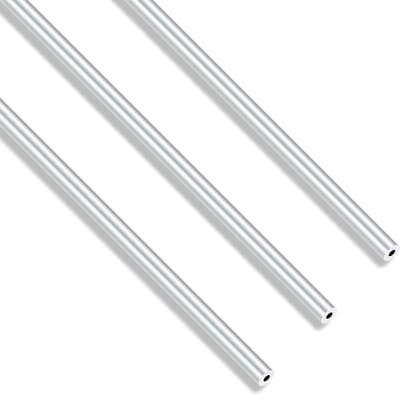 Dailygoods- Aluminium Buis Naadloos - 5 mm OD x 2 mm ID - 300 mm Lengte - 1,5 mm Wanddikte - 3 Stuks - Lichtgewicht en Corrosiebestendig - Aluminium Buisjes