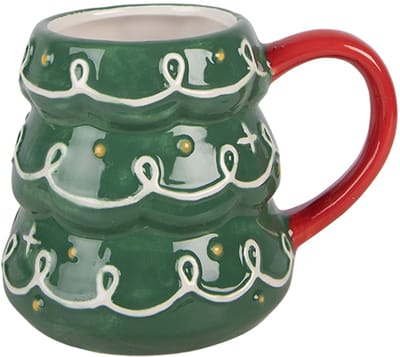 Clayre & Eef Mok Kerstboom 350 ml Groen Keramiek