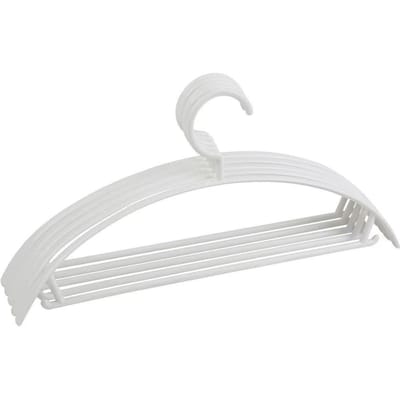 10 Pcs Cintre Antidérapant Semi-Circulaire Épaissi Porte-Vêtements Adulte pour Maison Magasin Dortoir Gris