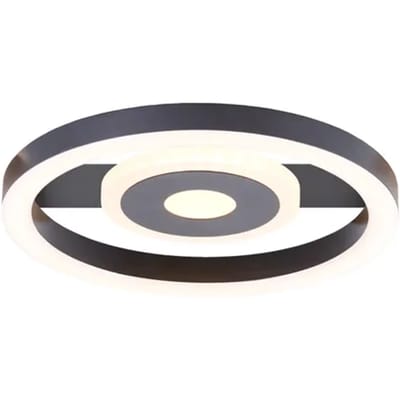Brilliant Maureen - Plafondlamp - LED 12W - 3000K - Zwart