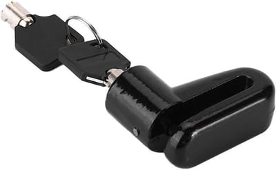 Metalen Fietsslot - Schijfrem slot - Voertuig beveiligen - Antidiefstal beveiliging - 6 mm cilinder - Zwart