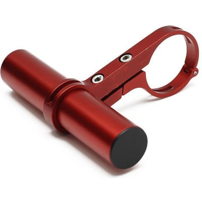 1 stuks fietsstuur verlengstuk rek lamp zaklamp beugel clip fietsuitrusting koplamp houder accessoire 10cm rood
