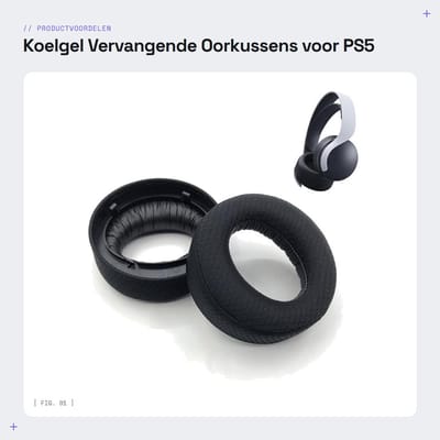 Dailygoods - Koelgel Vervangende Oorkussens voor PS5 Headset